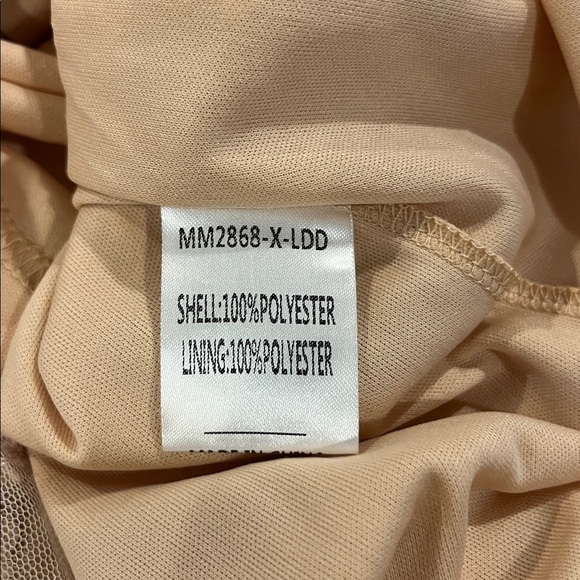 Double Crazy Blush Pink Sequin Embellished Dress - Picture 6 of 7